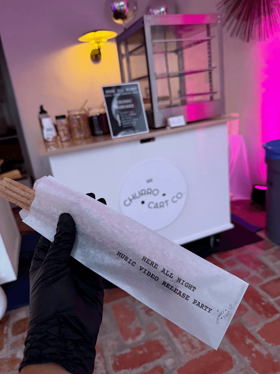 Churro Cart for a Music Video Release