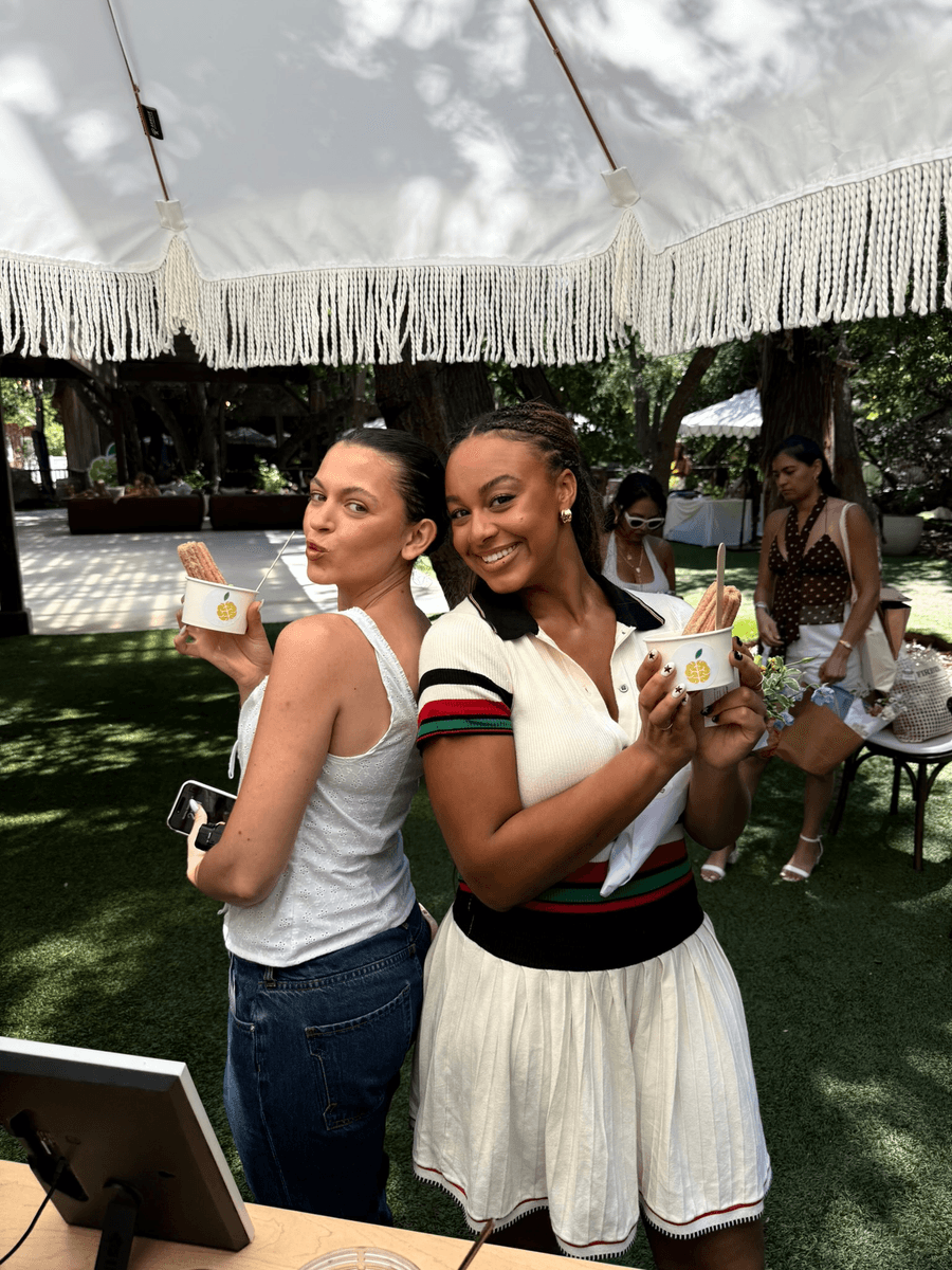 Churro Cart with Guests