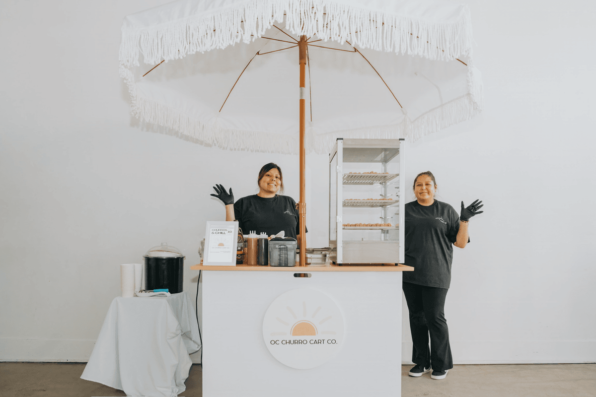 Churro Cart Setup