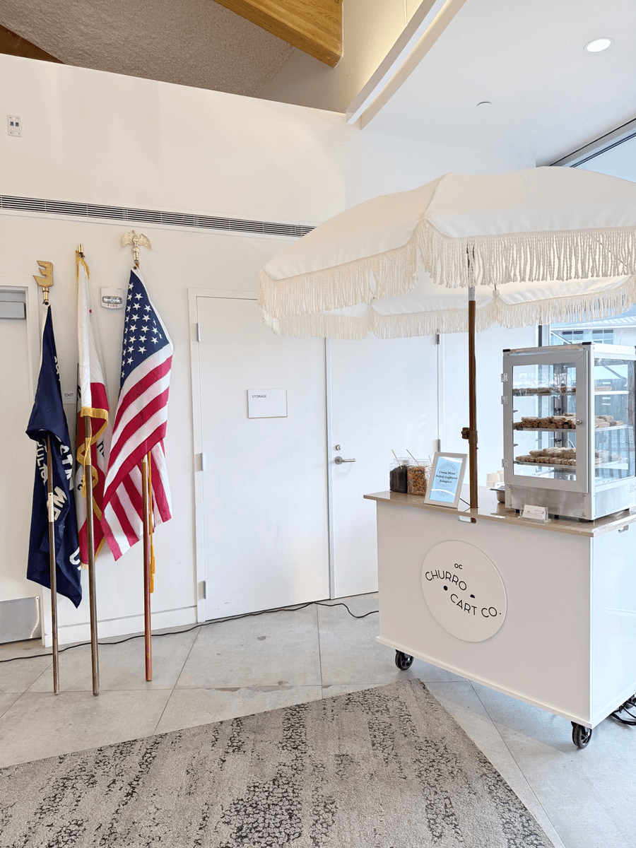 Churro Cart for the Costa Mesa Police Banquet