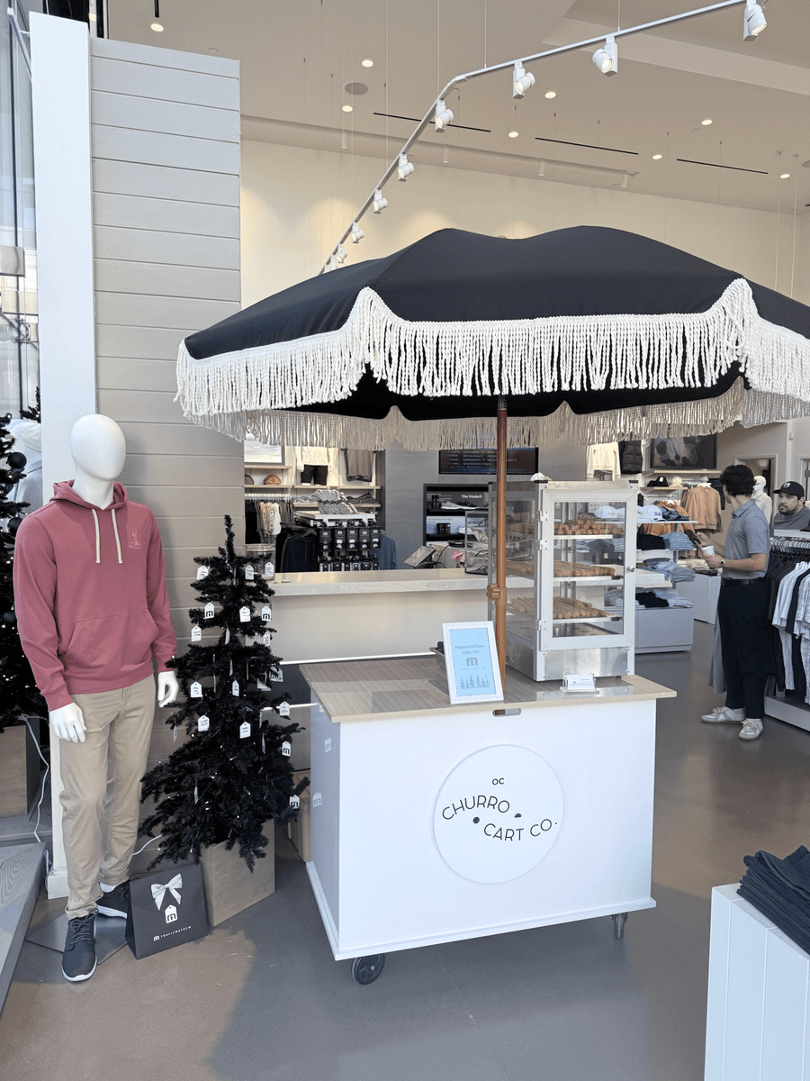 Churro Cart at Travis Matthew Store